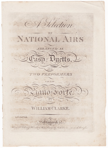 A Selection of National Airs
arranged as Easy-Duetts 